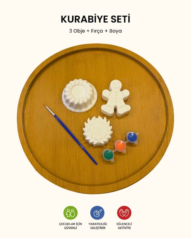 ANKA TASARIM — Kurabiye temalı taş boyama seti