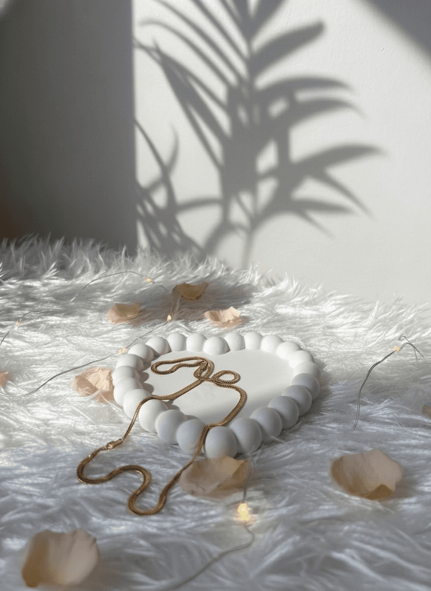 Dekoratif Baloncuk Kenarlı Kalp